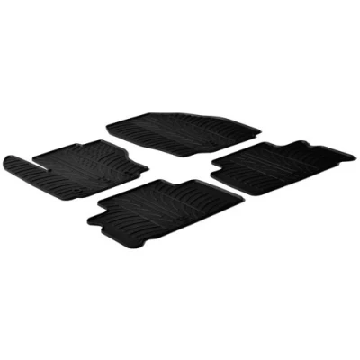 Abbildung von Gledring 0284 Fußmattensatz Gummi vorne und hinten 4 schwarz 750mm 550mm FORD: S Max Mk1, Galaxy Mk2 MPV