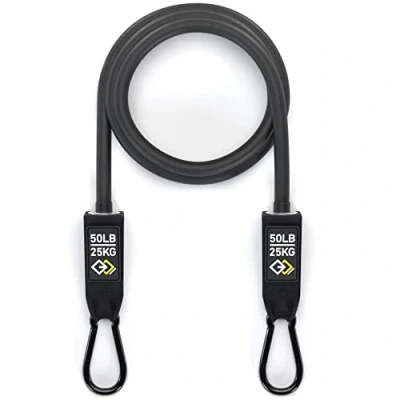 Abbildung von GJELEMENTS Resistance Band Premium Fitnessband Widerstandsband für Krafttraining, Muskelaufbau, Training, Übungen, Gym, Physiotherapie 25 kg