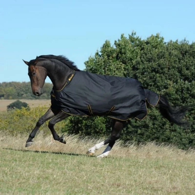 Abbildung von Bucas Irish Turnout Extra 300 Gramm / Schwarz Gold Unterlänge: 152 cm &amp; Rückenlänge: 115