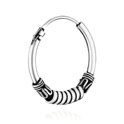 Abbildung von NKlaus Einzel 925 STERLING SILBER Keltische Celtic Gothic Creole 15mm 7231