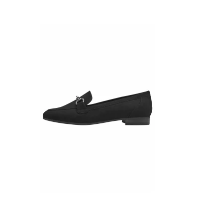 Abbildung von MARCO TOZZI Damen Loafer ohne Absatz Vegan mit Schnalle, Schwarz (Black), 40 EU
