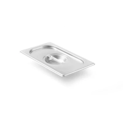 Abbildung von HENDI Gastronorm Deckel, für Gastronormbehälter, Temperaturbeständig von 40bis300C,Heissluftöfen Kühl undTiefkühlschränken ChafingDishes BainMarie,Stapelbar,GN1/4,265x162mm,Edelstahl