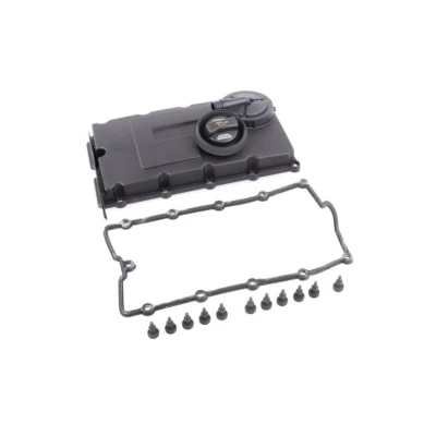 Abbildung von VAICO V10 9986 Zylinderkopfhaube mit Ventildeckeldichtung Verschlussdeckel, Entlüfterventil, Schrauben VOLKSWAGEN: Golf Plus / Crossgolf