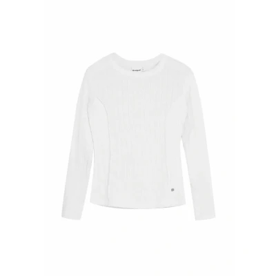 Abbildung von Desigual Langarmshirt, Damen, Größe: Small, White