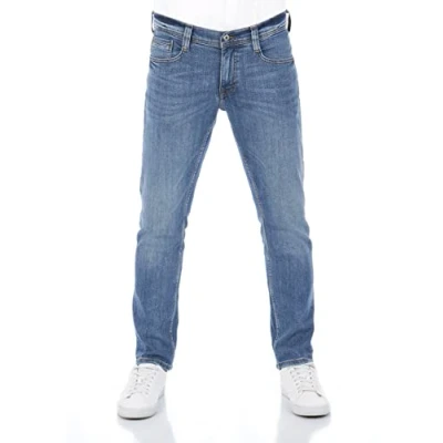 Abbildung von MUSTANG Jeans Herren Stretch Oregon Tapered Fit Jeanshose Hose Denim, Größe:W 31 L 34, Farbauswahl:Light Blue Denim (1009374 583)