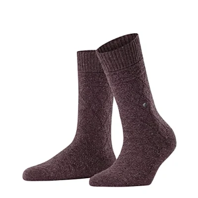 Abbildung von Burlington Argyle Socken, Damen, Größe: 36/41, Bordo mel