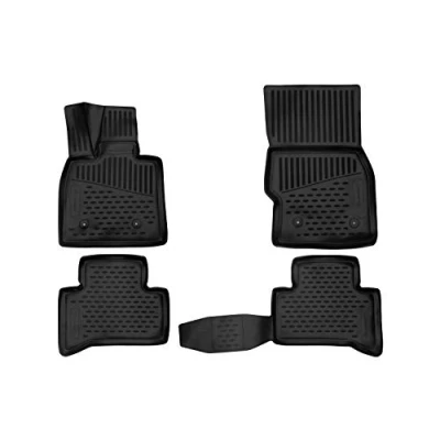 Abbildung von Element Passgenaue 3D Fussmatten für ALFA Romeo Stelvio Tipo 949 2016 Heute, 5 Tür, 4tlg, Schwarz