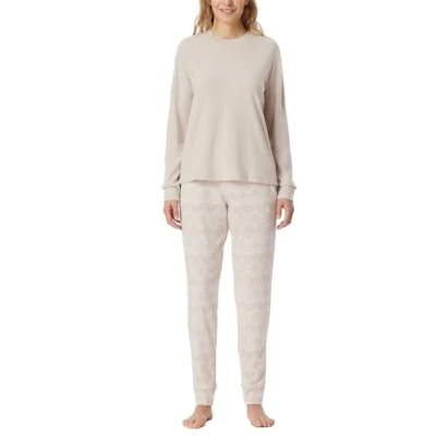 Abbildung von Schiesser Selected Premium Warming SET Nachtwäsche Set, Damen, Größe: 38, Beige