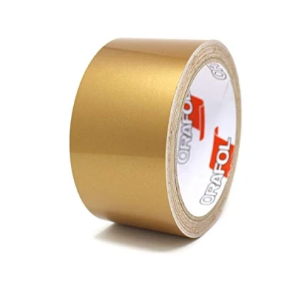 Abbildung von 10 Meter (1,79/Meter) Zierstreifen Auto Motorrad Boot Modellbau Farbauswahl Finest Folia Dekorstreifen Seitenstreifen Klebestreifen (Gold Glanz, 50mm Breite)