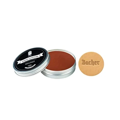 Abbildung von BACHER Abziehpaste für Streichriemen und Abziehleder, Schärfpaste mit leder applikator 100g Mittel