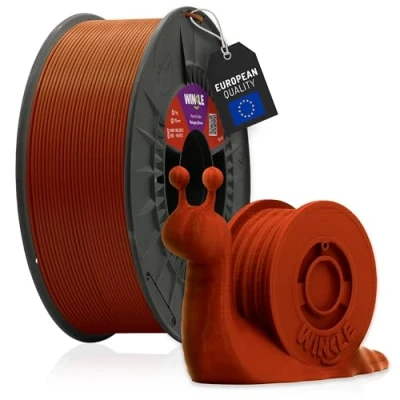 Abbildung von WINKLE PLA HD Filament 1.75mm Mahagoni Braun, 300g Spule, 3D Drucker Kompatibel mit FDM Druckern, Druckmaterialien, Maßgenauigkeit +/ 0.05mm, Bioabbaubar Leicht zu Bedrucken