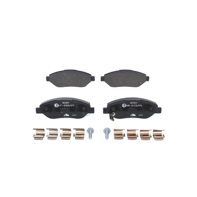 Abbildung von ATE 13.0460 3841.2 Bremsbelagsatz mit akustischer Verschleißwarnung Bremssattelschrauben Zubehör OPEL: Corsa D Hatchback