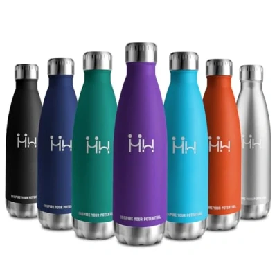 Abbildung von Edelstahl Trinkflasche 750ml, Thermoskanne BPA Frei, Kohlensäure Geeignet, Metall Isolierflasche, Thermosflasche Doppelwandig für Camping, Kinder, Fitness, Sprudel, Sport, Reisen, Jungs, Mädchen