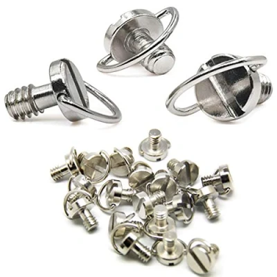 Abbildung von Dancepandas Gewindeschraube 1/4 20PCS Stativ Schraube Camera Screws zoll kamera befestigungsschraube mit Edelstahl Material für Stativ/Einbeinstativ/Schnellwechselplatte/Kameraschraube