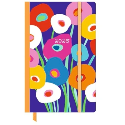 Abbildung von Dominique Vari Blossom Wochen Notizkalender klein 2025 Taschen Kalender 9x14 cm mit Verschlussband &amp; Falttasche Weekly
