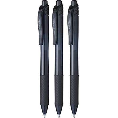 Abbildung von Pentel Roller Gel Energel X 1.0 BL110 Tintenroller, Schwarz