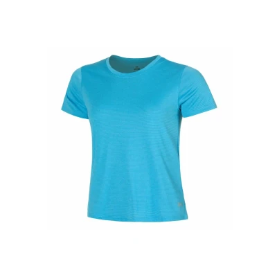 Abbildung von Under Armour LAUF Launch Shortsleeve Tshirt print, Damen, Größe: Large, blue ether