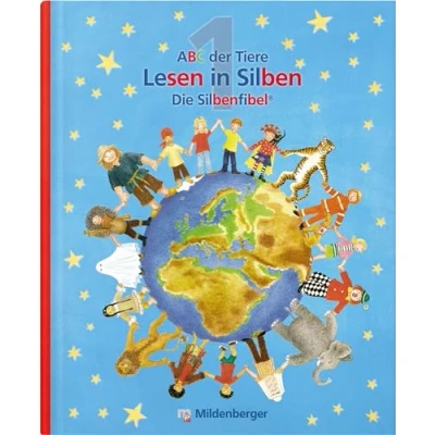 Abbildung von ABC der Tiere 1 Lesen in Silben (Silbenfibel®) · Erstausgabe: Leselehrgang, Druckschrift: Silbenfibel® Leselehrgang. Druckschrift