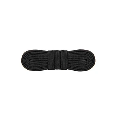 Abbildung von WorkerWalker Flache Schnürsenkel für Sicherheitsschuhe, schwer entflammbares Meta Aramid Nomex mit haltbarer Metall Pinke, HD Pro, 1 Paar (91 Schwarz / 130 cm 51 inch)