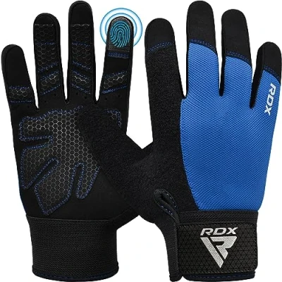 Abbildung von RDX Fitness Handschuhe Vollfinger Damen Herren, Gewichtheben Touchscreen Trainingshandschuhe, Bodybuilding Krafttraining Workout Gym Weight Lifting Gloves Powerlifting Kraftsport Griff Radfahren Sport