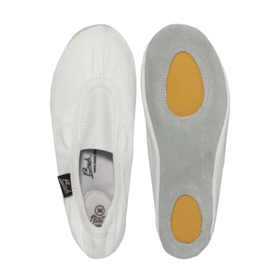 Abbildung von Beck Gymnastik Basic Hausschuh, Damen, Größe: 36, White Schuhe