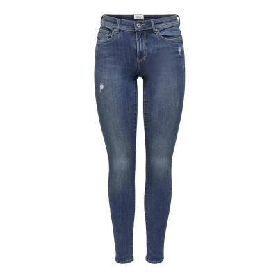 Abbildung von ONLY Onlwauw LIFE MID Jeans Skinny Fit, Damen, Größe: 34x34, Medium blue denim