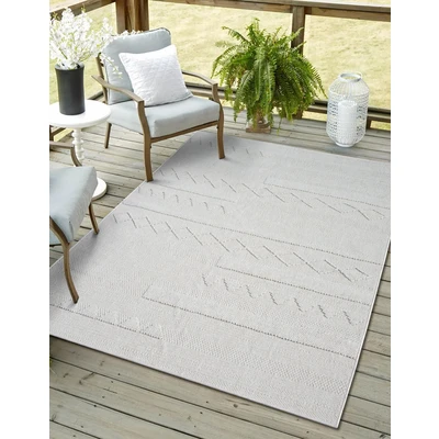 Abbildung von Myflair Möbel &amp; Accessoires Teppich »Silly«, rechteckig, 8 mm Höhe, Uni Farben, Hoch Tief Effekt, Outdoor geeignet, Balkon, Terrasse