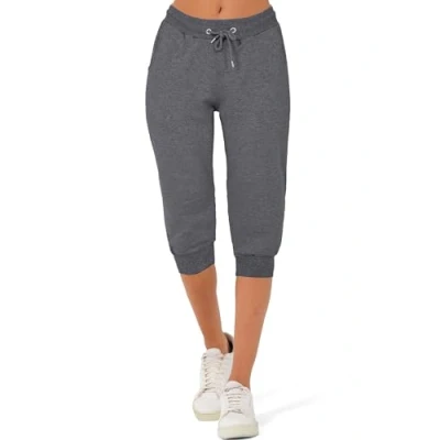 Abbildung von Smith &amp; Solo Jogginghose Damen 3/4 Sporthose Capri Kurze Hose Yogahose Damen, Freizeithose Laufhose Sommer Kurz Hosen,Trainingshose Fitness Sweathose (Weiß, 2XL)