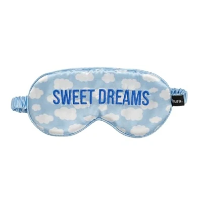 Abbildung von Fisura Schlafmaske &quot;sweet dreams&quot; Wolken. Weiche Schlafmaske. Originale Augenmaske. Ultrasanfte mit elastischem Gummiband. 20 x 10 cm.