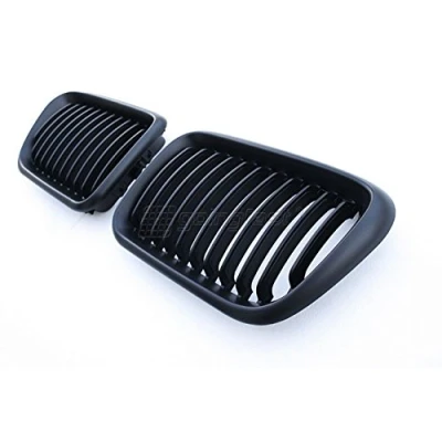 Abbildung von Kühler Sport Front Rippen Grill Schwarz Matt Eintragungsfrei Set Passend für E36 Facelift 96 99