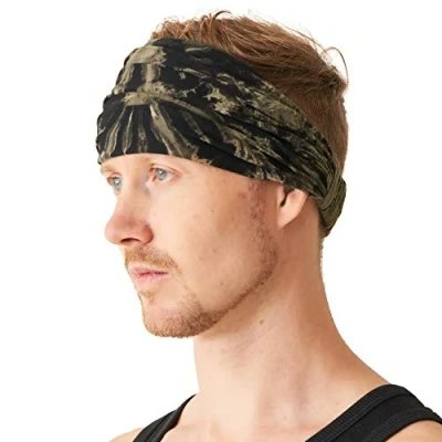 Abbildung von CHARM Tie Dye Stirnband Hippie Elastisch Bandana Kopf Abdeckung Wickeln Für Männer &amp; Frauen Psychedelisch Blume Muster 60&#039;S 70&#039;S Retro Bohemien Boho D