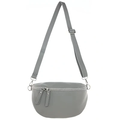 Abbildung von Zwillingsherz Bauchtasche mit Reißverschluss aus 100% Echtleder Hochwertige Schultertasche zum Umhängen für Damen Frauen Mädchen Crossbag groß und elegant Umhängetasche Handtasche Bag
