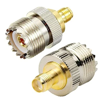 Abbildung von TengKo RF Koaxiale Koax Adapter SMA Buchse an UHF SO239 Steckverbinder (2PCS)