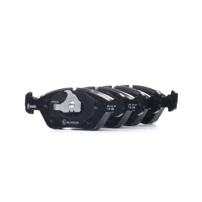 Abbildung von BREMBO P 06 008 Bremsbelagsatz für Verschleißwarnanzeiger vorbereitet mit Kolbenclip ohne Zubehör BMW: 3 Saloon, Convertible, 6 Coupe