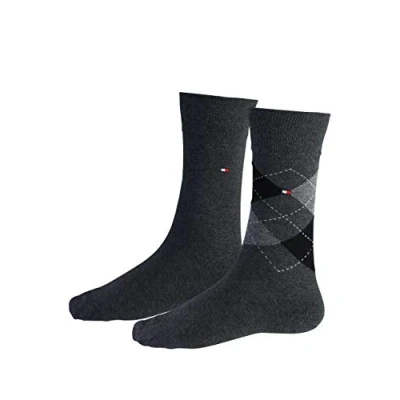 Abbildung von Tommy Hilfiger MEN SOCK 2 PACK Socken, Herren, Größe: 47 49, Black