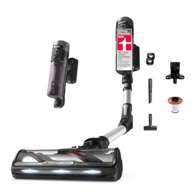Abbildung von Rowenta X Force Flex 13.60, kabelloser Akku Staubsauger, Allergiker Modell, tiefe Reinigungskraft, Gelenk, 150 Air Watt, bis zu 60 Minuten Laufzeit, Made in France, RH9A36WV