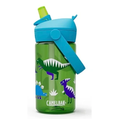 Abbildung von CAMELBAK Kinder Wasserflasche Tritan Renew, auslaufsicher, BPA frei, Flip Strohhalm ideal für Schule &amp; Reisen 400ml