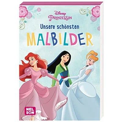 Abbildung von Disney Prinzessin: Unsere schönsten Malbilder: Mehr als 60 Ausmalmotive Malblock für Kinder ab 4 Jahren (Disney Komm mit ein eine zauberhafte Welt!)