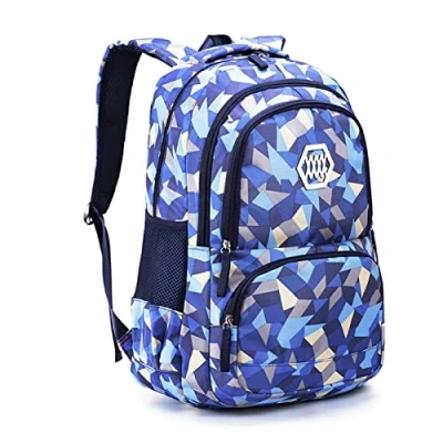Abbildung von IvyH Schulrucksack Mädchen Teenager Schultaschen Jungen Ranzen Ergonomischem Kinder Rucksäcke Verweilen Druck Schulranzen für 8 10 15 Jahre School Bags for Boys Girls Groß Schule