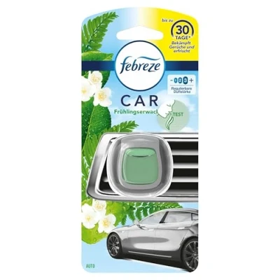 Abbildung von Febreze Auto Lufterfrischer 2ml, Clip Starterset Frühlingserwachen, Duft Gegen Gerüche (Farbe kann variieren)