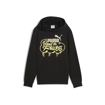 Abbildung von Puma Kapuzenpullover für Kinder, Größe: 128, Black