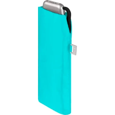 Abbildung von Doppler Damen Taschenschirm Carbonsteel Mini Slim UV Schutz aqua blue