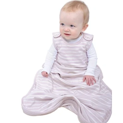 Abbildung von Woolino 4 Jahreszeiten Baby Schlafsack Merino Wolle 2 Monate Jahre Traum (lila grau)