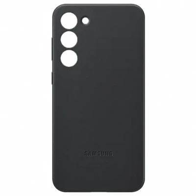 Abbildung von Samsung Leder Back Cover Schwarz Galaxy S23+
