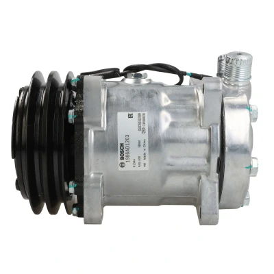 Abbildung von BOSCH 1 986 AD1 203 Kompressor 24V PAG 46 R134a mit Montageanleitung, ohne Dichtring