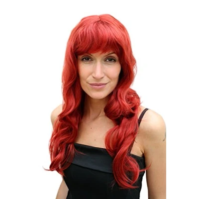 Abbildung von WIG ME UP PW0193 135 Perücke ROT Lang Wellig Hollywood Diva Femme Fatale