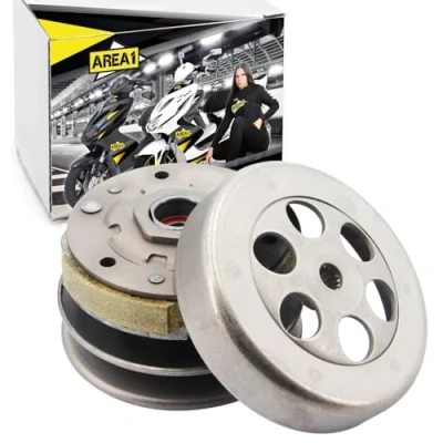 Abbildung von Area1 Ersatz Wandler + Kupplung Glocke 107mm für Roller 50ccm China 2 Takt Motor. Kompatibel mit Benero Forstinger Longija Motobi Motowell KSR