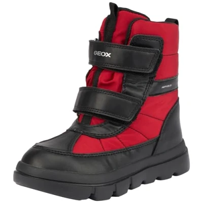 Abbildung von Geox J WILLABOOM Boy B AB Ankle Boot, RED/Black, 35 EU