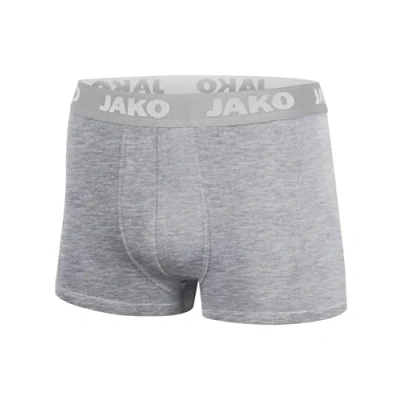 Abbildung von JAKO Herren Boxershorts Basic 2er Pack, Grau Meliert, L