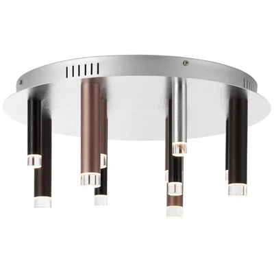 Abbildung von Brilliant Deckenleuchte »Cembalo«, 12 flammig, Leuchtmittel LED Modul fest integriert, Deckenlampe eckig 12flg braun/Kaffee
